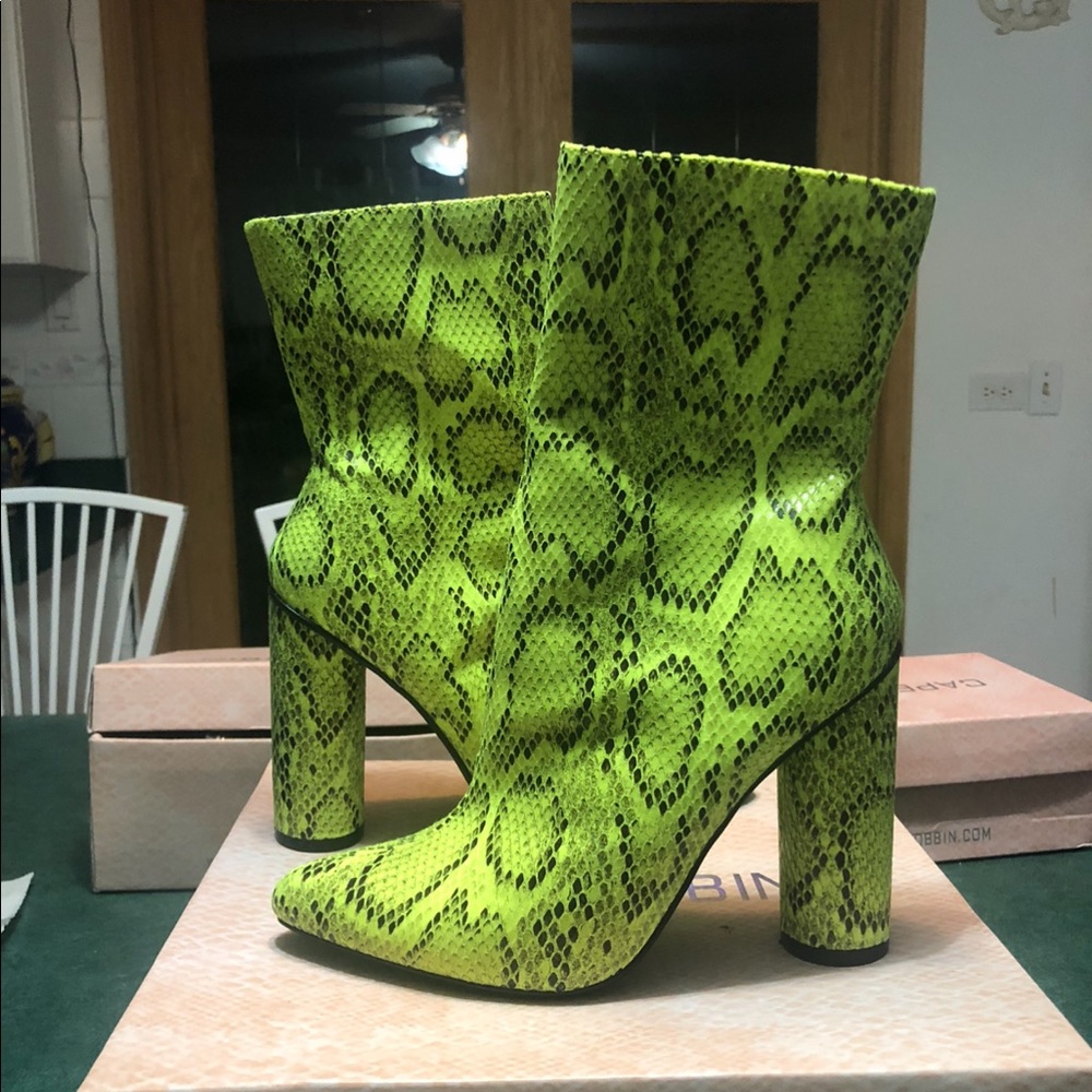 Snakeskin Cape Robbin Booties